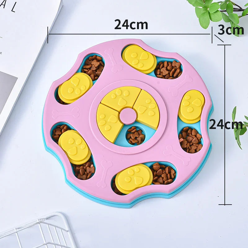 Dog Puzzle Toys Slow Feeder Interactive Increase Puppy IQ Food Dispenser Slowly Eating Nonslip Bowl Pet Cat Dogs Training Game