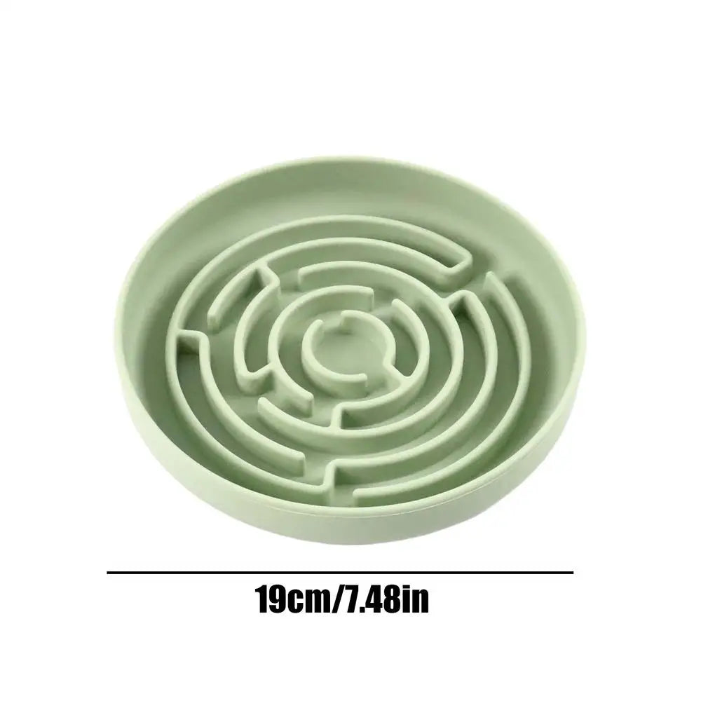 Slow Feeder Dog Bowls Silicone Maze Dog Bowl Slow Feeder Suction Cup Base Anti-Choking Pet Supplies Interactive Toys for Large