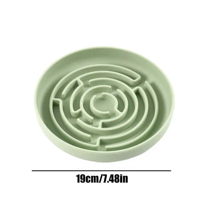 Slow Feeder Dog Bowls Silicone Maze Dog Bowl Slow Feeder Suction Cup Base Anti-Choking Pet Supplies Interactive Toys for Large