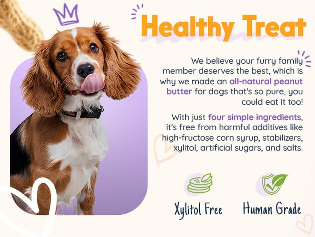 Superberry Snoot, 100% Natural Dog Peanut Butter, Peanut Butter Dog Treat, Made in USA (17Oz)