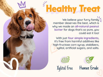 Superberry Snoot, 100% Natural Dog Peanut Butter, Peanut Butter Dog Treat, Made in USA (17Oz)