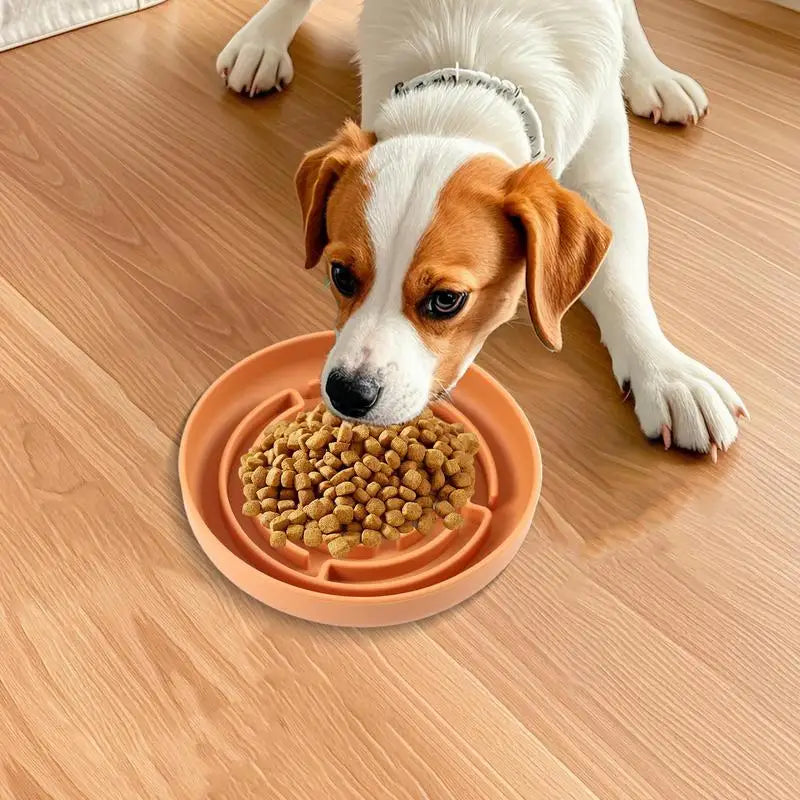 Slow Feeder Dog Bowls Silicone Maze Dog Bowl Slow Feeder Suction Cup Base Anti-Choking Pet Supplies Interactive Toys for Large