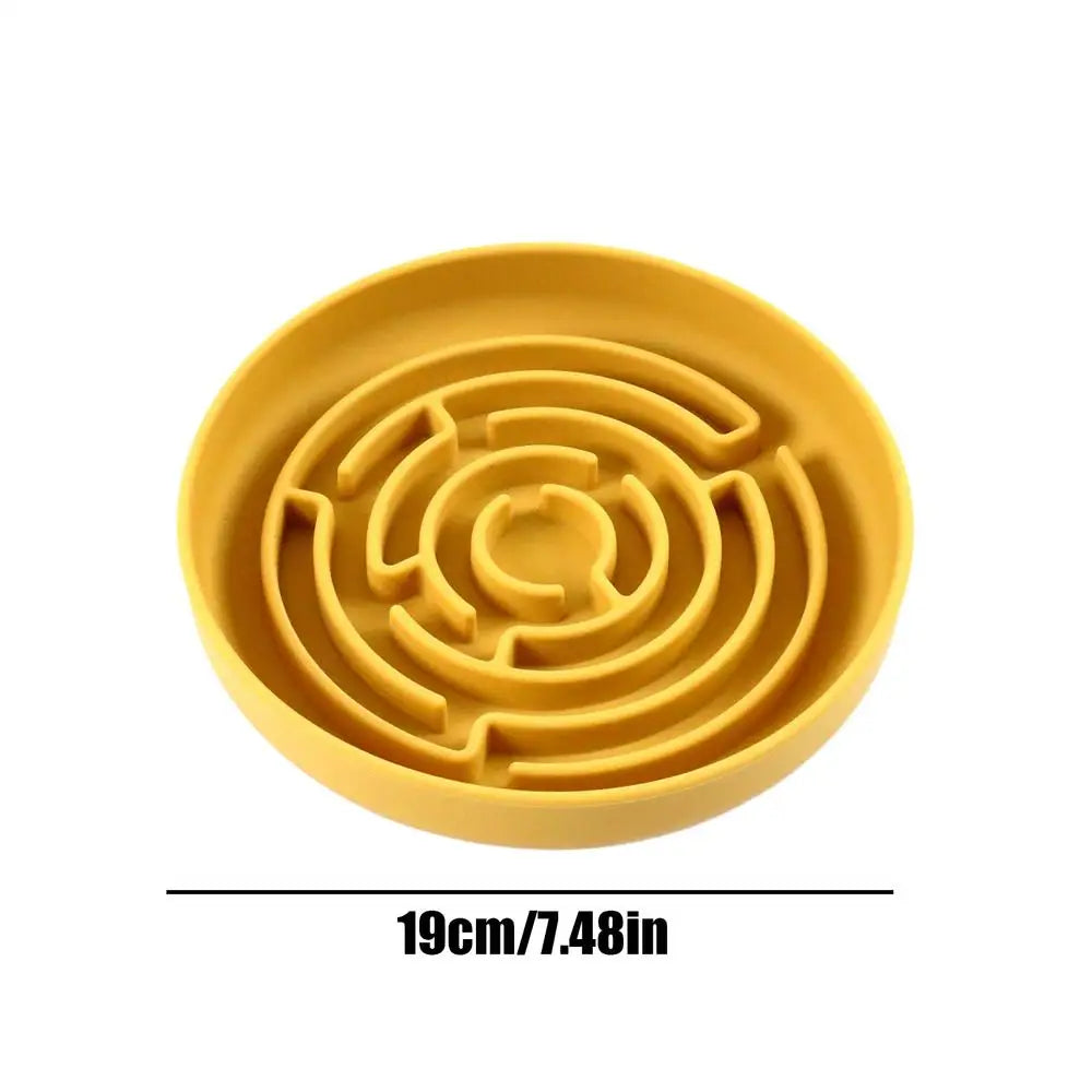 Slow Feeder Dog Bowls Silicone Maze Dog Bowl Slow Feeder Suction Cup Base Anti-Choking Pet Supplies Interactive Toys for Large