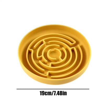 Slow Feeder Dog Bowls Silicone Maze Dog Bowl Slow Feeder Suction Cup Base Anti-Choking Pet Supplies Interactive Toys for Large