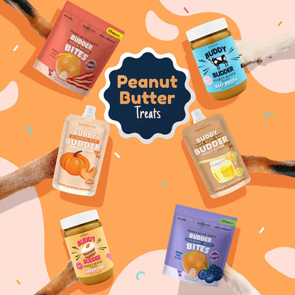 Pumpkin Pup , 100% Natural Dog Peanut Butter, Healthy Peanut Butter Dog Treats, Made in USA, (17Oz Jars)