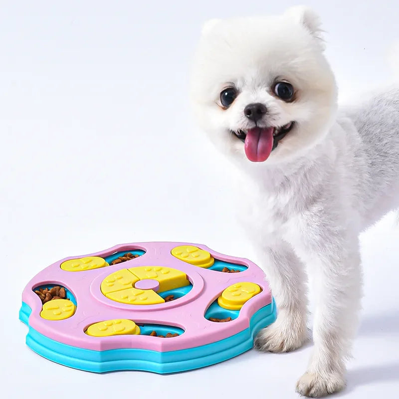 Dog Puzzle Toys Slow Feeder Interactive Increase Puppy IQ Food Dispenser Slowly Eating Nonslip Bowl Pet Cat Dogs Training Game