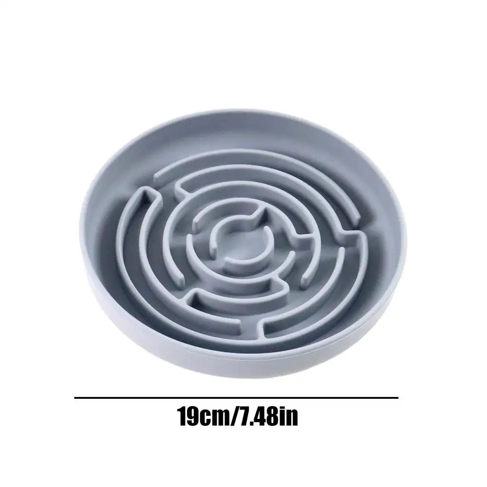 Slow Feeder Dog Bowls Silicone Maze Dog Bowl Slow Feeder Suction Cup Base Anti-Choking Pet Supplies Interactive Toys for Large