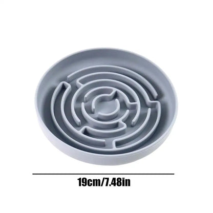 Slow Feeder Dog Bowls Silicone Maze Dog Bowl Slow Feeder Suction Cup Base Anti-Choking Pet Supplies Interactive Toys for Large